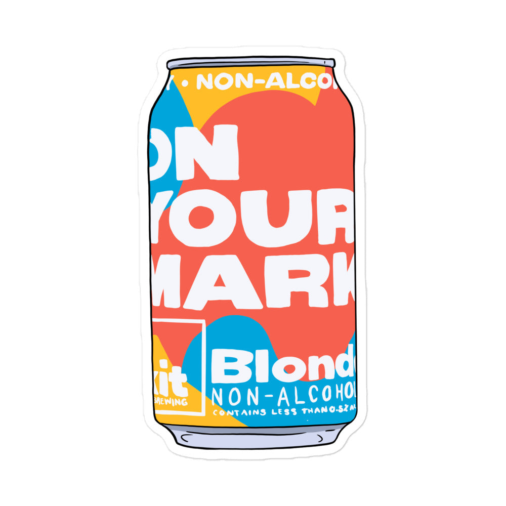 On Your Mark Sticker